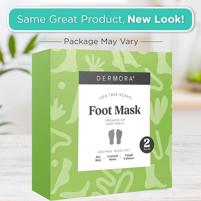 DERMORA Foot Peel Mask | Skin Exfoliating Foot Masks - Image 3