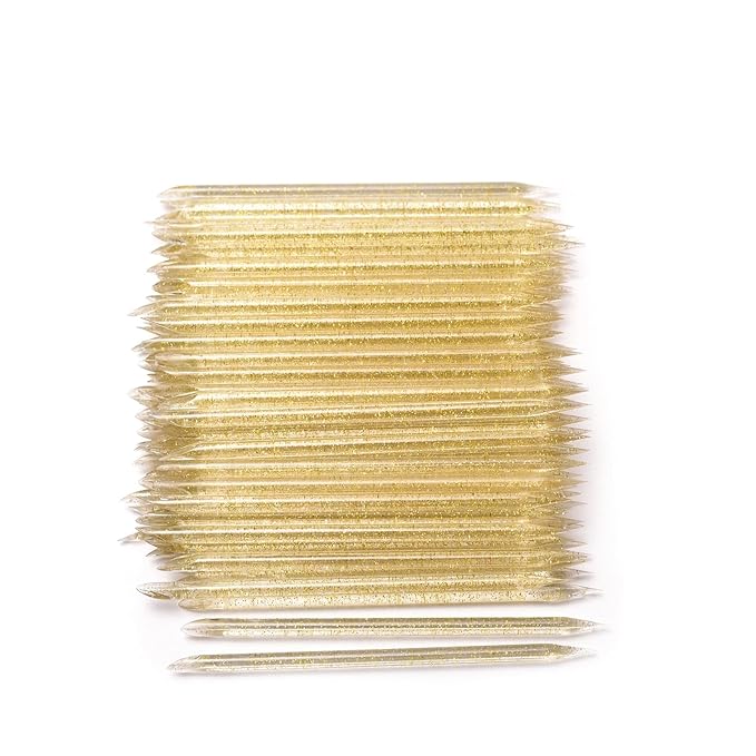 100Pcs Disposable Nail Sticks Double-End Nail Cuticle Pusher Remover Nail Care by Unknown