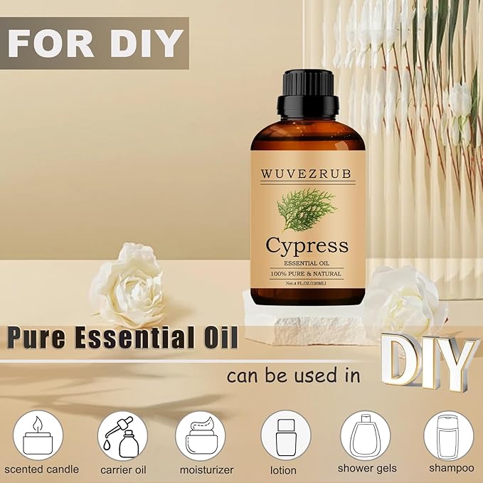 Cypress Essential Oils, 120ML Pure and Natural Essential Oil - Image 3