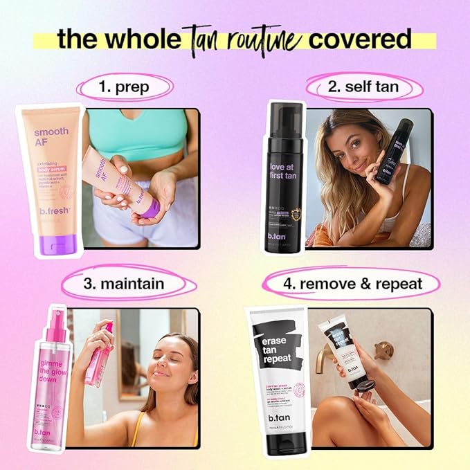 b.tan Violet Base Self Tanner Mousse | Love At First Tan - Image 6