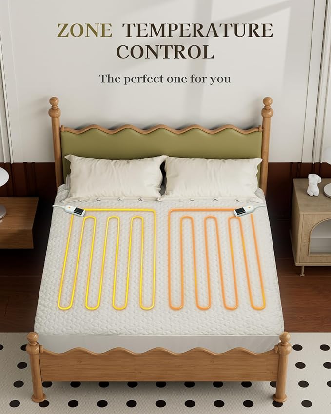 Gotcozy Heated Mattress Pad King Size Dual Control - Image 2