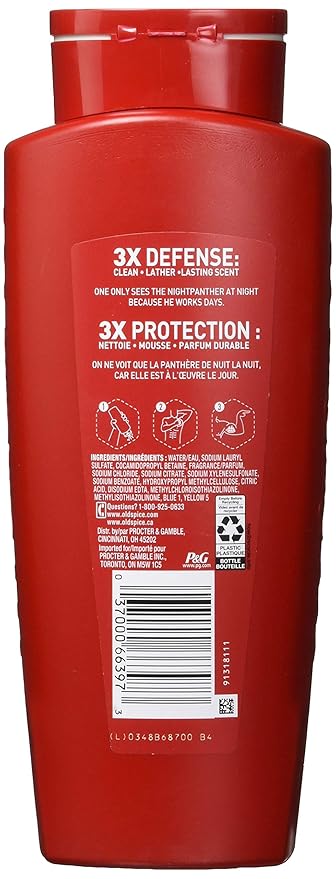 Old Spice Body Wash for Men, Nightpanther, Long Lasting Lather, 21 Fl Oz - Image 2