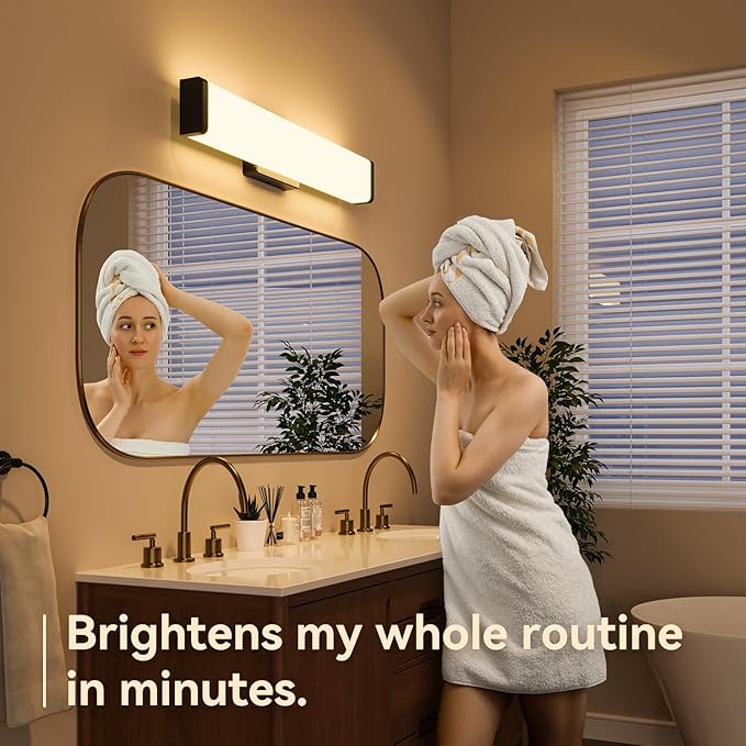 Amico Bathroom Vanity Light Over Mirror 32 inch, Dimmable 5CCT Led Vanity Lights - Image 8