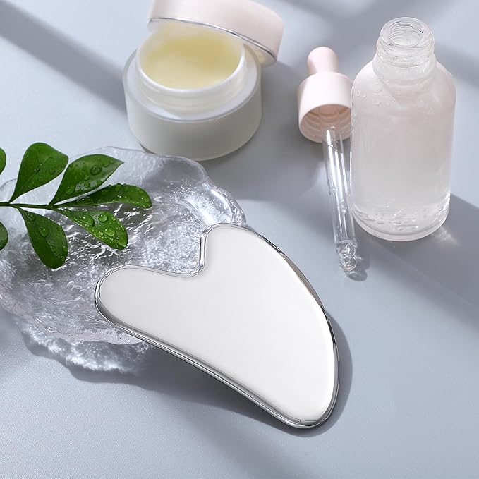 rosenice Gua Sha Facial Tools Guasha Tool Gua Sha Jade Stone - Image 3