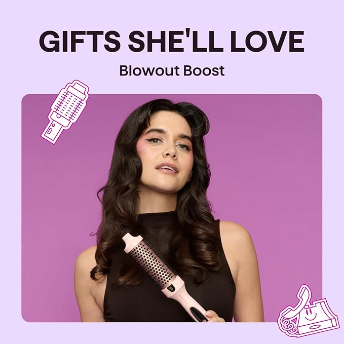 Wavytalk Blowout Boost Thermal Brush, 1.5 inch Heated Round Brush Curling Iron - Image 7