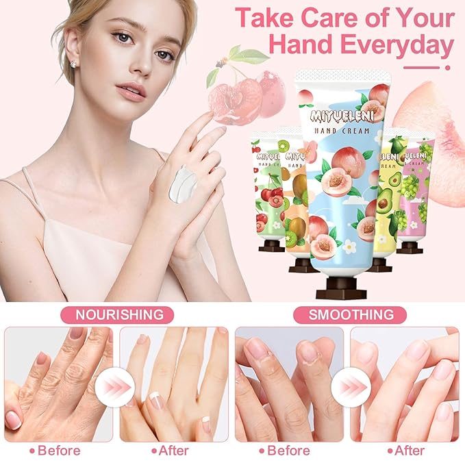 40 Pack Hand Cream Gift Set, Mothers Day Gifts, Moisturizing Hand Lotion - Image 5