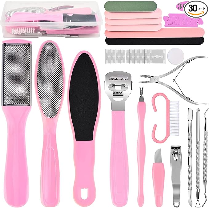Professional Foot Care Kit, 30-Piece Pedicure Set by Unknown