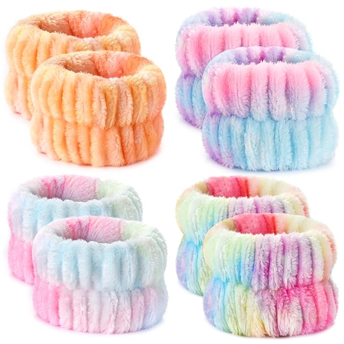 8pcs Wrist Bands for Washing Face Wash Wristbands Wrist Towels Arm Bands for by Wteehn