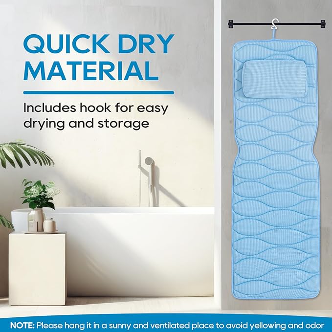OMYSTYLE Full Body Bath Pillow, Bath Pillows - Image 8
