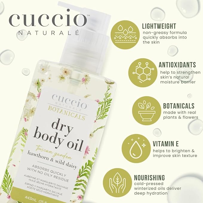 Cuccio Naturale Hydrating Dry Body Oil – Violet & Delicate Peony, - Image 3
