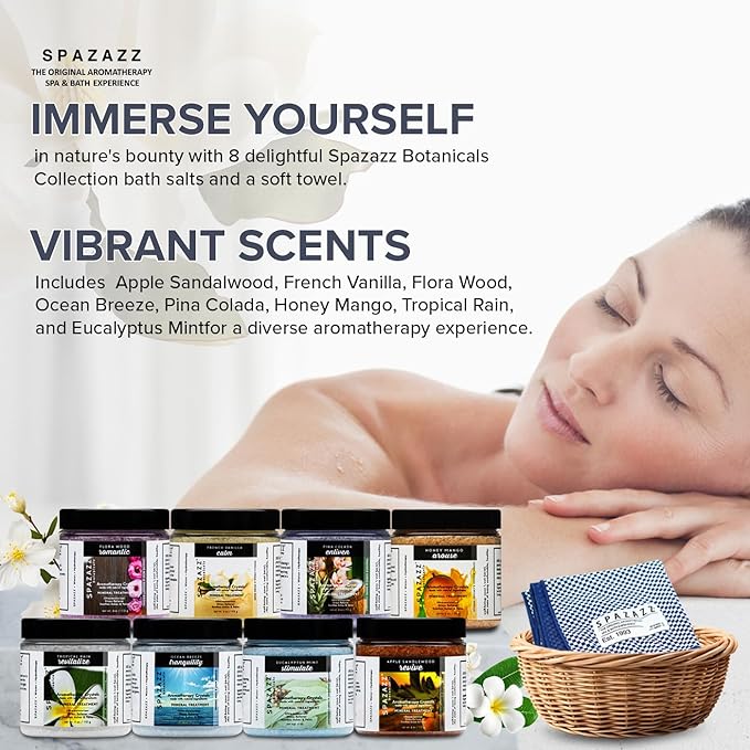 Hot Tub Aromatherapy Bath Salt 8-Pack Botanicals Bundle - Image 4