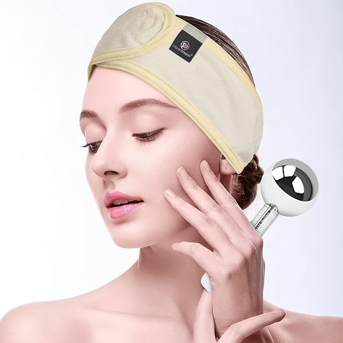 PRIME Fitness Ice Globes for Facials | Unbreakable Steel Cooling Roller | Cryo - Image 5