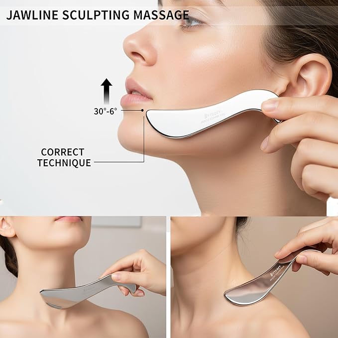 BYYDDIY Stainless Steel Gua Sha Muscle Scraper Tool, Scar Tissue Tool, Physical - Image 4