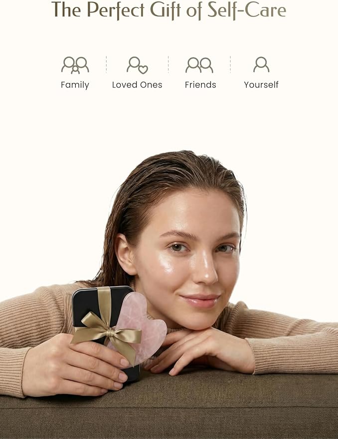 Gua Sha Facial Tool – Pink Stone Guasha Tool - Image 7