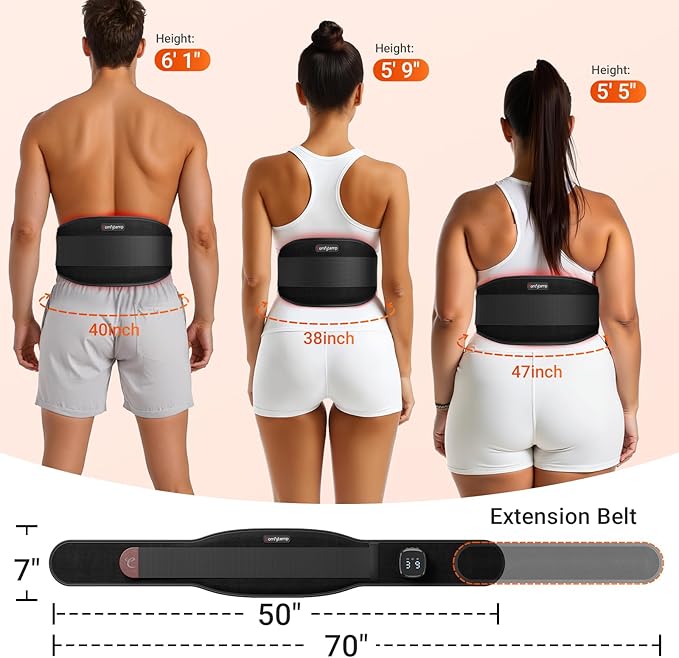 Comfytemp Cordless Red Light Therapy Massage Belt - Image 9