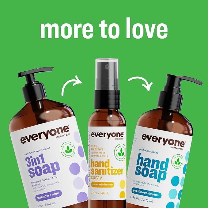 Everyone 3-in-1 Soap, Body Wash, Bubble Bath, 32 Ounce, Peppermint Tea Tree - Image 7
