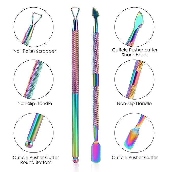 2PCS Cuticle Pusher and Cutter - Image 2