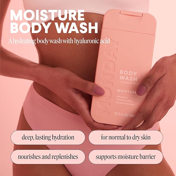 MONDAY HAIRCARE MOISTURE Body Wash in Fresh Gardenia - Image 4
