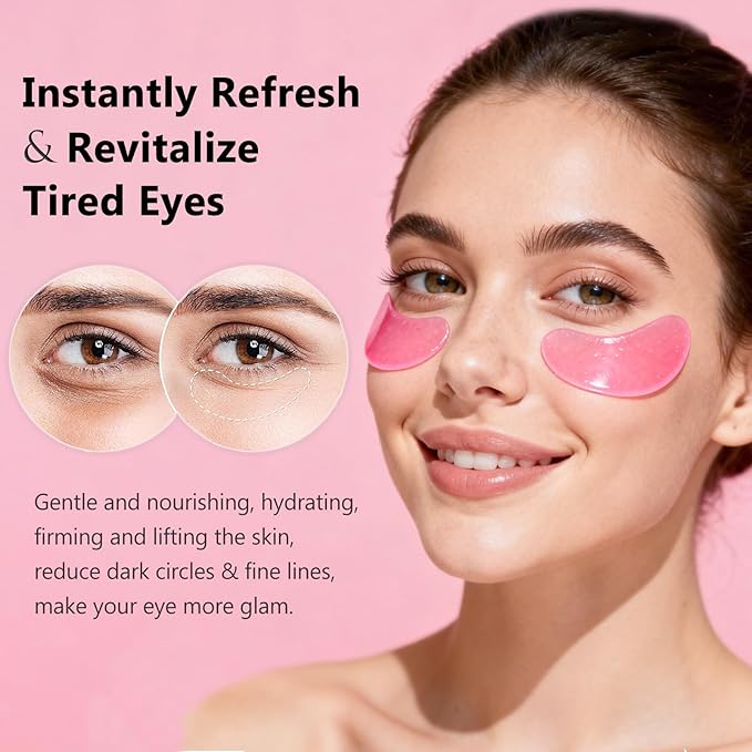 30 Pairs Pink Eye Masks, Under Eye Patches - Image 8