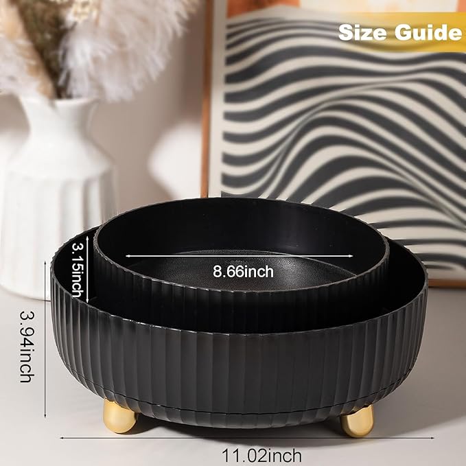 Anyoifax Makeup Perfume Organizer Tray 360 Degree Rotating Lazy Susan Skincare - Image 5