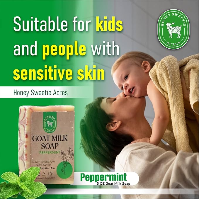 Honey Sweetie Acres Peppermint Goat Milk Soap - Image 5