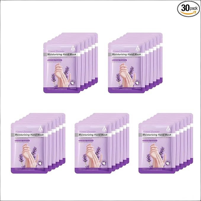 Chicwe 30 Pairs of Hand Masks Moisturizing Glove, Hydrating Hand Masks by Chicwe