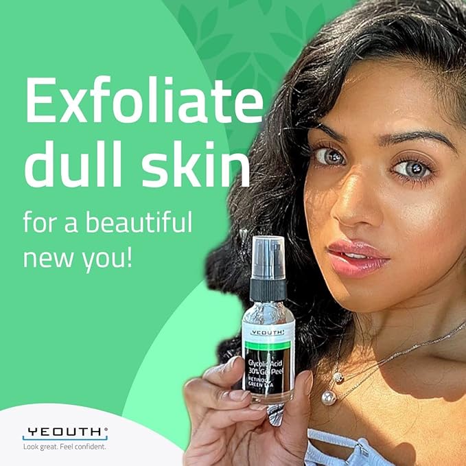 YEOUTH Glycolic Acid Peel for Face, At Home Chemical Exfoliator AHA 30% - Image 6