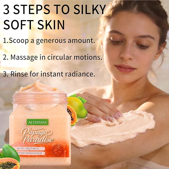 pawpaw Body Scrub & Body Scrub Moisturizing and Exfoliating Body, Foot Scrub - Image 5