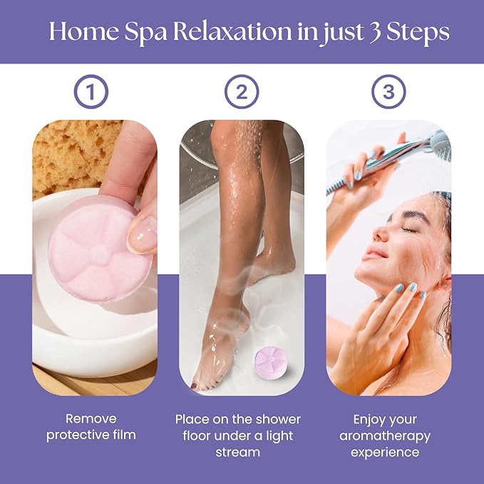 TLG Slumbers Shower Steamers Aromatherapy 7 Pack – USA Made - Image 7