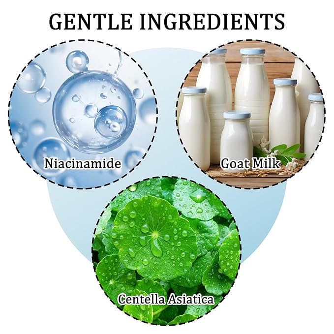 Goat Milk Body Wash, Gentle Silk Soft Foaming Milk Bath, Moisturizing Body - Image 3