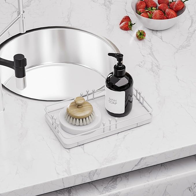 Bathroom Vanity Tray for Toiletries Makeup Perfume Candle Toilet Tank, Kitchen - Image 5