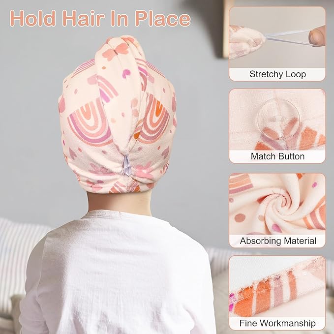 Basumee Microfiber Hair Towel Wrap - Image 3