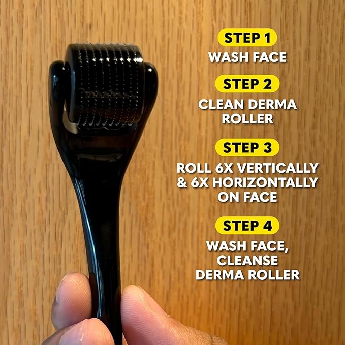 The Beard Club Derma Roller & Cleansing Spray Kit – Microneedling Roller - Image 9
