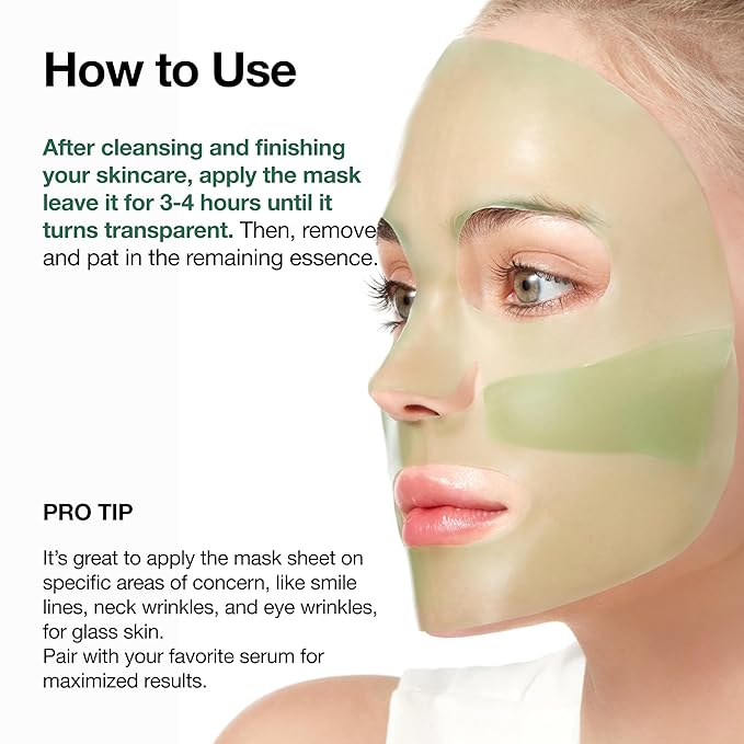 Anua Heartleaf 70 Soothing Collagen Mask, Overnight Face Mask - Image 5