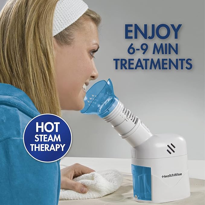 HealthWise Steam Inhaler Respiratory Vapor Therapy | Sinus Pressure, Congestion - Image 4