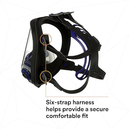 3M Ultimate FX Full Facepiece Reusable Respirator, Six-Strap Harness - Image 14