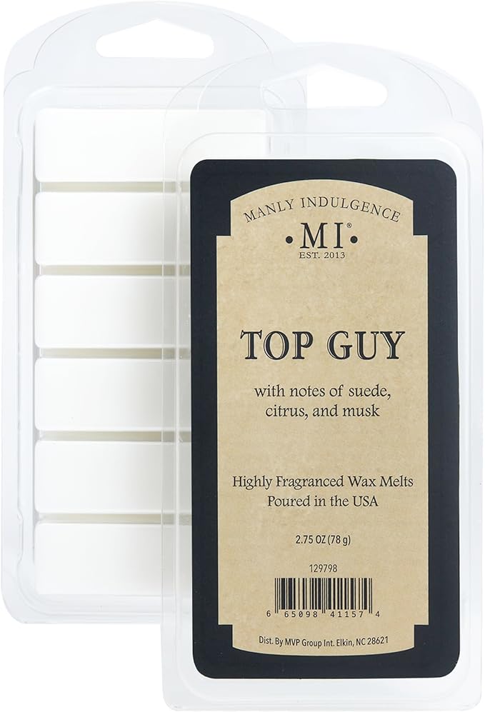 Manly Indulgence Top Guy Scented Wax Melts, Wax Melt Warmer Cubes, Long Lasting - Image 3