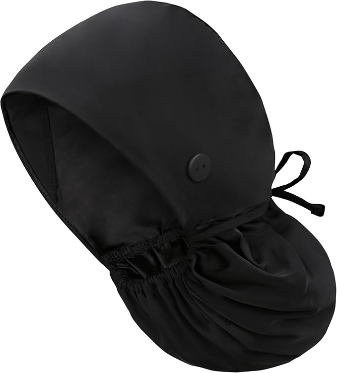 Satin Lined Scrub Cap, Adjustable Surgical Cap by IRIS+CRAFT