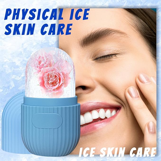 Joyeee Ice Face Roller, Reusable Silicone Mold Face Massage Eye Facial Beauty - Image 6