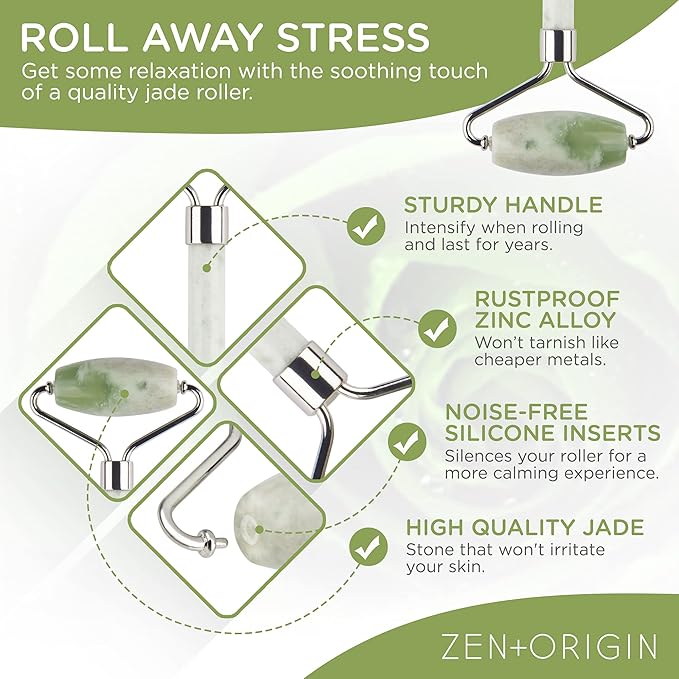 Jade Roller and Gua Sha Set - Image 2