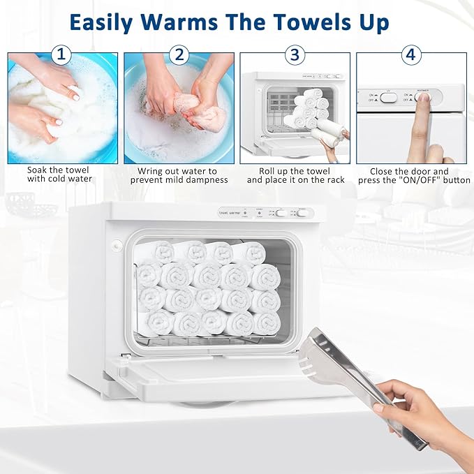 Winado Hot Towel Warmer Cabinet, 8L Thermostatic Towel Heater, 2-in-1 Mini Hot - Image 5