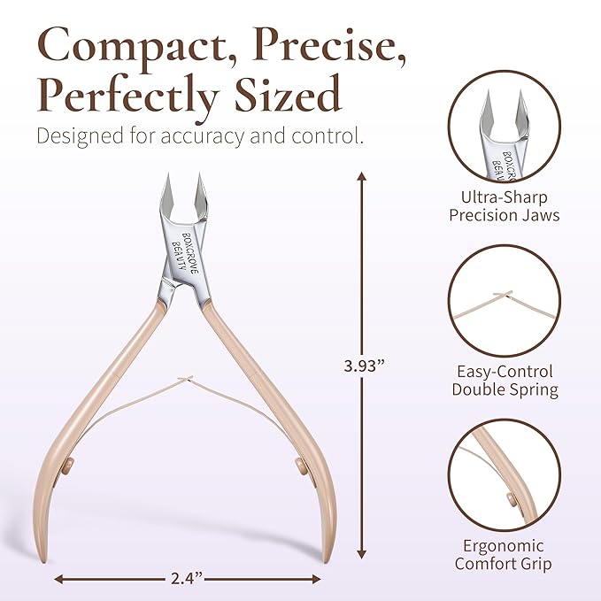 Professional Cuticle Cutter & Pusher Trimmer Manicure Tools - Image 3
