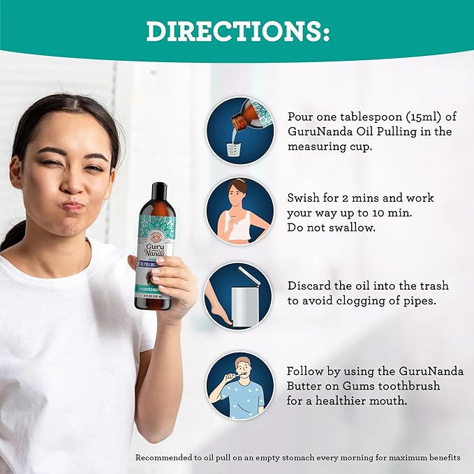 GuruNanda CocoMint Oil Pulling Mouthwash - Image 5