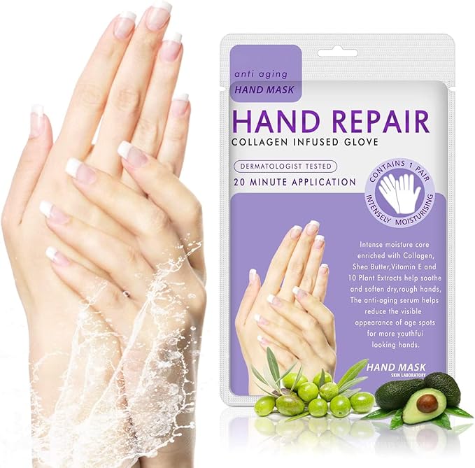Hand Mask Moisturizing Glove 5 pack, Hydrating Masks Repair Dry Cracked Hands - Image 6