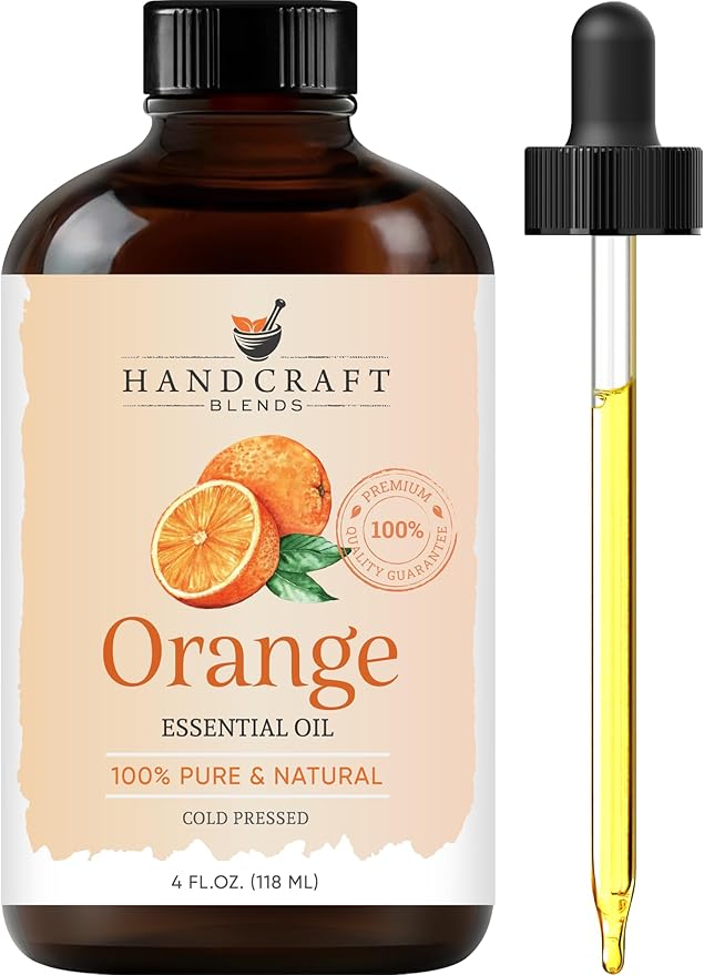 Handcraft Blends Orange Essential Oil – Huge 4 Fl Oz – 100% Pure and Natural – by HandcraftBlends