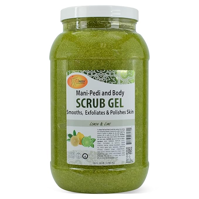 SPA REDI – Lemon & Lime Pumice Scrub Gel, Exfoliating, Hydrating & Nourishing by SPAREDI