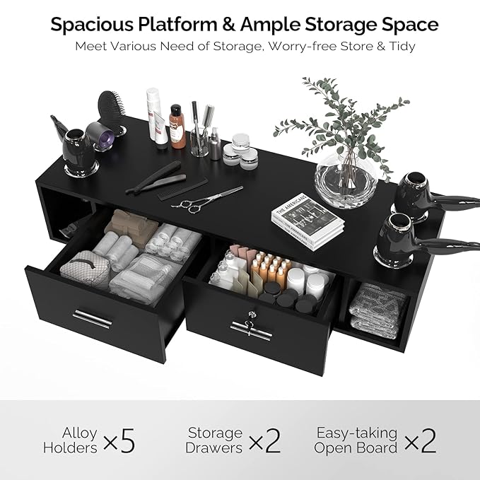 OmySalon Wall Mount Styling Station - Image 7