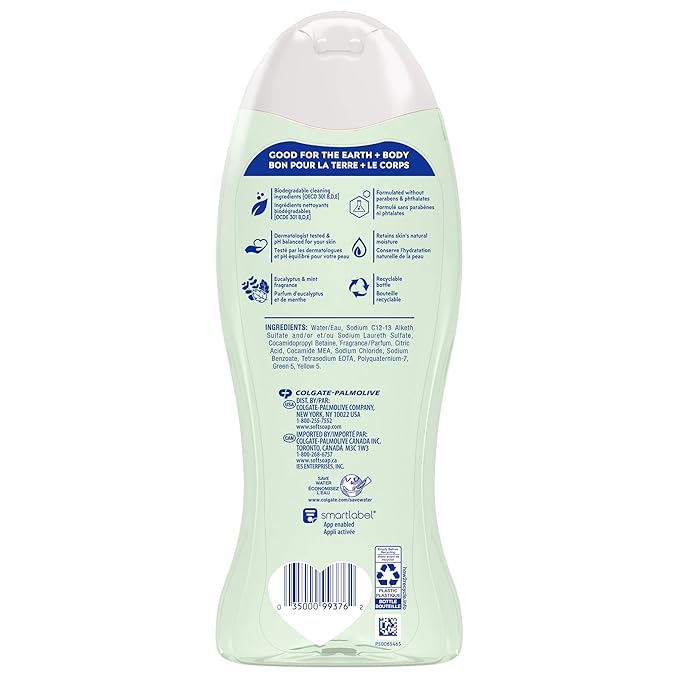 Softsoap Eucalyptus & Mint Body Wash, Moisturizing Body Wash, 20 Oz - Image 9