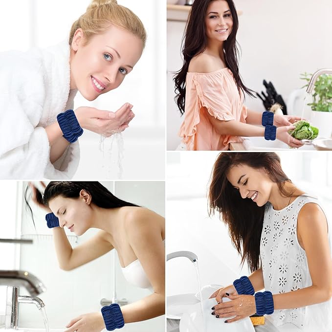 2pcs Wrist Bands for Washing Face Wash Wristbands Wrist Towels Arm Bands for - Image 7