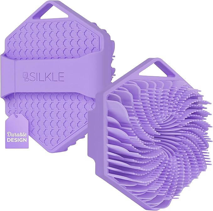 SILKLE Silicone Body Scrubber – Gentle Exfoliating Shower Scrubber by SILKLE